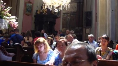 Lviv, Ukrayna - 19 Ağustos 2019: Katolik Katedrali.