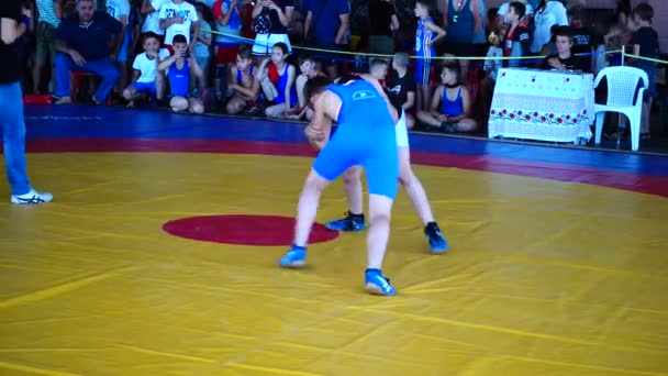 Berdyansk Ukraine Juni 2018 Eerste Open All Oekraïense Freestyle Worsteltoernooi — Stockvideo