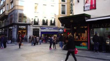 MADRİD, İSPAN - 27 Mart 2018: Madrid başkenti ve İspanya 'nın en büyük şehri.