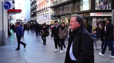 MADRİD, İSPAN - 27 Mart 2018: Madrid başkenti ve İspanya 'nın en büyük şehri.