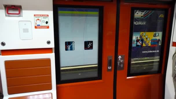 Madrid España Marzo 2018 Estaciones Metro Metro Madrid Uno Los — Vídeos de Stock