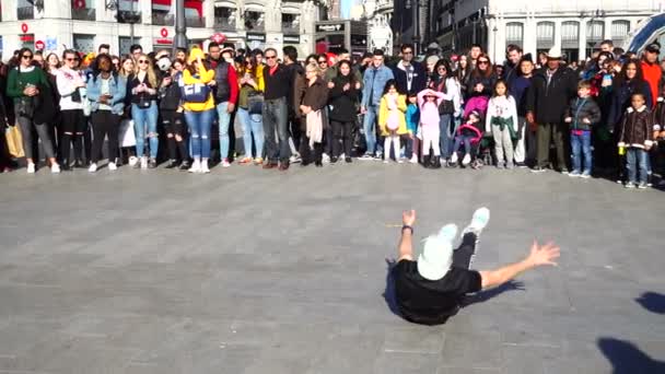 Madrid Spagna Marzo 2018 Ballerine Piazza Puerta Del Sol Ballerini — Video Stock