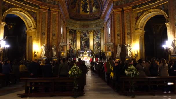 马德里 Spain 2018年3月27日 旧金山大教堂 皇家大教堂是在十八世纪后半期以新古典主义风格建造和注册的 — 图库视频影像