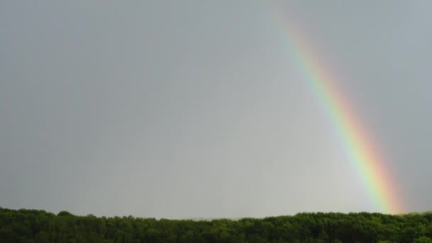 Arco Íris Céu Após Chuva — Vídeo de Stock