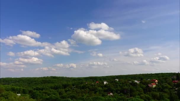 Nuvole Nel Cielo Sparatoria Intervallo Tempo — Video Stock