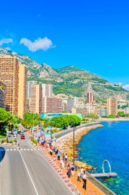 Monte Carlo, Monako 'ya Panoramik Manzara