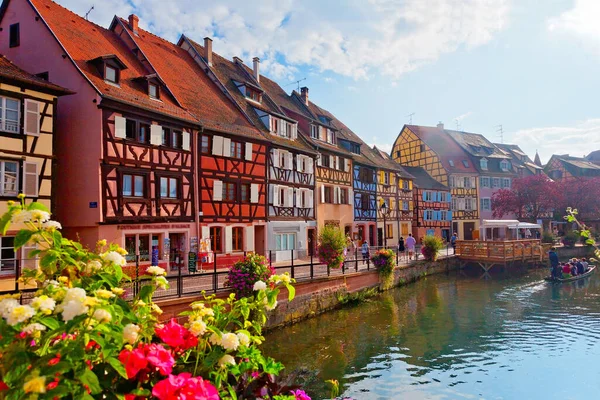 Pequena Veneza Bairro Cidade Colmar Alsácia França — Fotografia de Stock