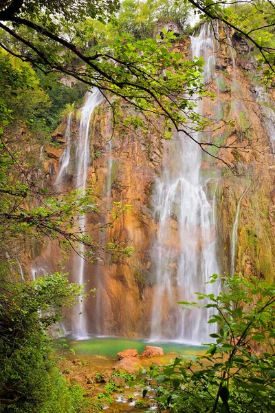 Cascata Laghi Plitvice Croazia — Foto Stock