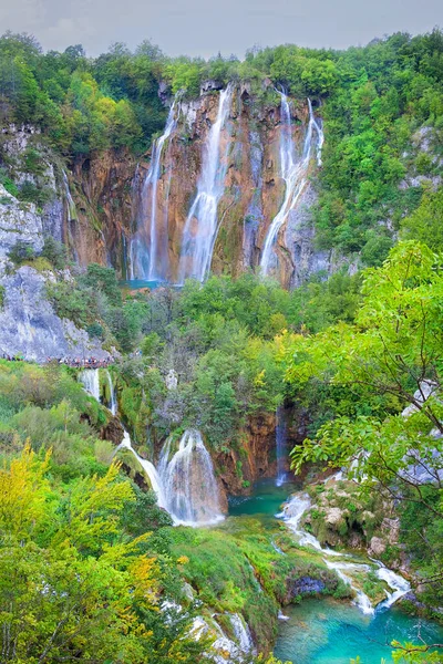 Cascata Laghi Plitvice Croazia — Foto Stock