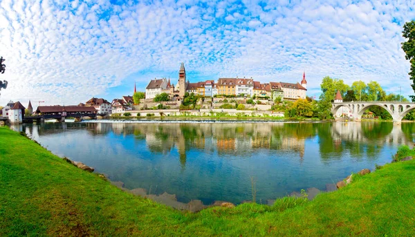 Средневековая Деревня Бремгартен Около Цюриха Швейцария — стоковое фото