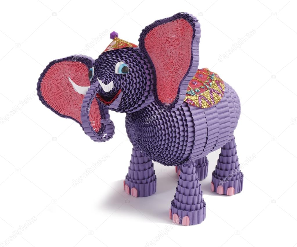 Toy of Quilling. Elephant