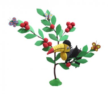 Quilling oyuncak. Kuş. Ramphastos