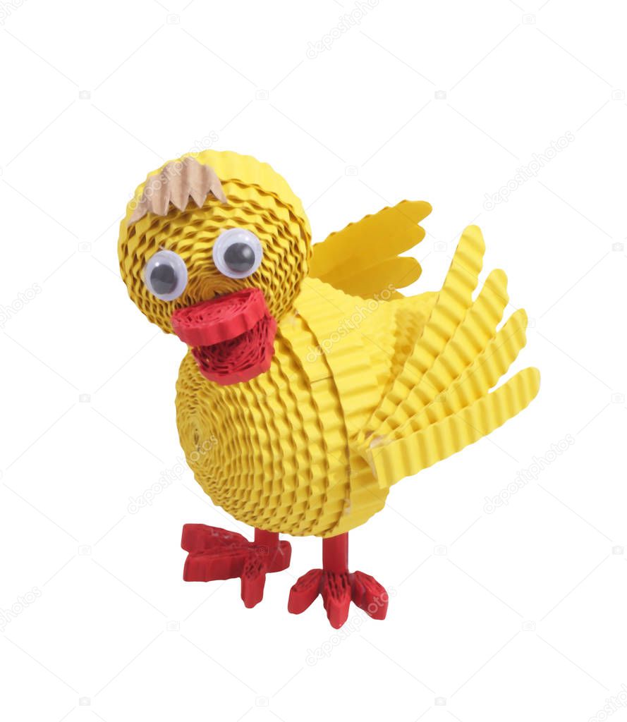 Toy of Quilling. Chicken