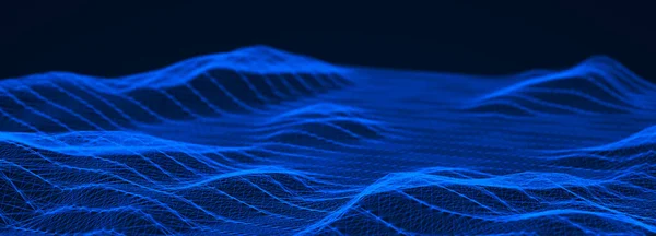 Hintergrund Digitaler Technologie Netzwerkverbindungspunkte Und Linien Futuristischer Hintergrund Für Präsentationsdesign — Stockfoto