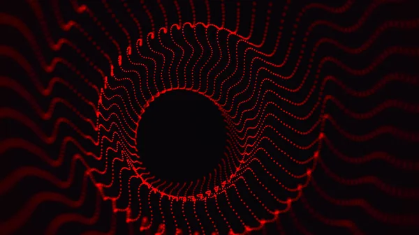 Абстрактная Цифровая Червоточина Научный Туннель Портал Футуристическая Концепция Космических Путешествий — стоковое фото