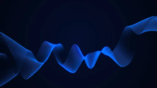 Abstrakta Digitala Vågor Partiklar Ljudvågselement Equalizer För Musik Visualisering Stora — Stockfoto