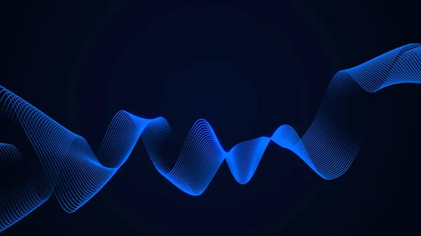 Ondas Digitais Abstratas Partículas Elemento Onda Sonora Equalizador Para Música — Fotografia de Stock