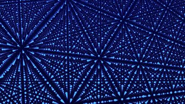 Abstract Blauw Patroon Met Gloeiende Deeltjes Digitale Technologie Achtergrond Futuristische — Stockfoto
