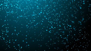 Toz parçacıkları. Parçacıkların soyut arkaplanı. Muhteşem bir hayal gücü. 3d oluşturma.