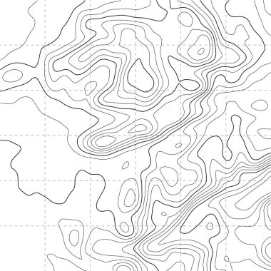 Topografik harita arkaplanı. Şebeke haritası. Soyut vektör çizimi. 3d