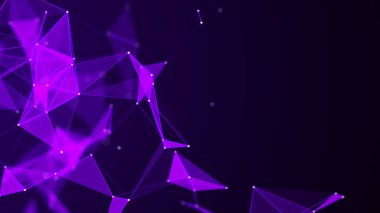 Soyut bağlantı noktaları. Teknoloji geçmişi. Ağ bağlantısı yapısı. Pleksus etkisi. 3d oluşturma