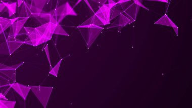 Soyut bağlantı noktaları. Teknoloji geçmişi. Ağ bağlantısı yapısı. Pleksus etkisi. 3d oluşturma