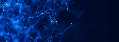 Teknoloji geçmişi. Soyut dijital kombinasyon noktaları ve çizgiler. Ağ bağlantısı yapısı. 3d