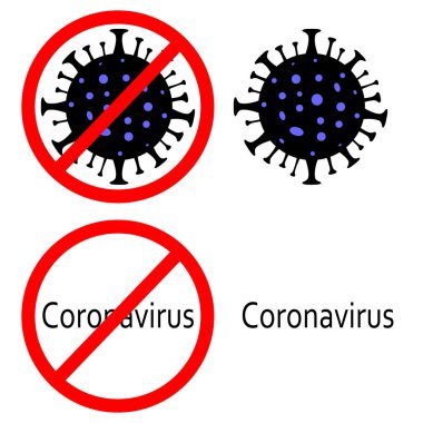 Coronavirus tehlikesi. Roman Coronavirus (2019-nCoV), soyut virüs türü modeli.
