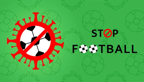 Coronavirus futbolu durdurur. Spor etkinliklerinin iptali ve maç konsepti. Coronavirüs salgını.