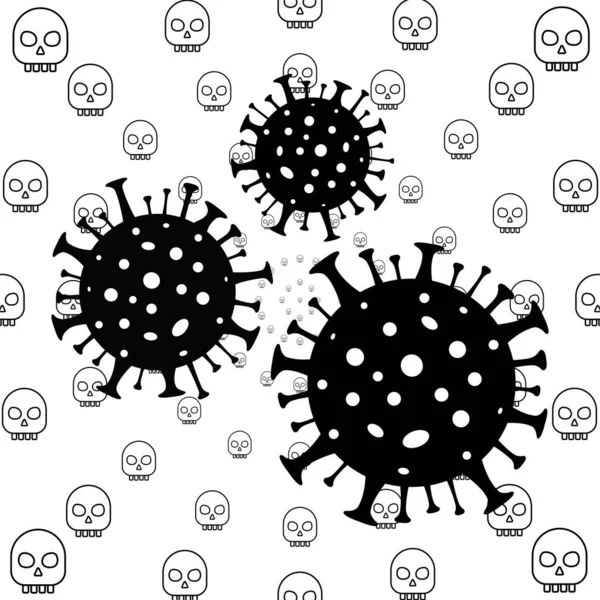 Coronavirus insanları öldürür. Roman Coronavirus (2019-nCoV), soyut virüs türü modeli.