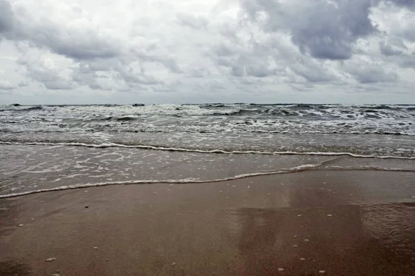 Бушующий Океан Облачный День Сезон Дождей Индийском Океане — стоковое фото