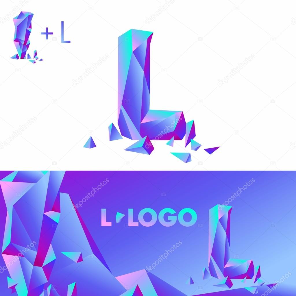 diamond letter logo L