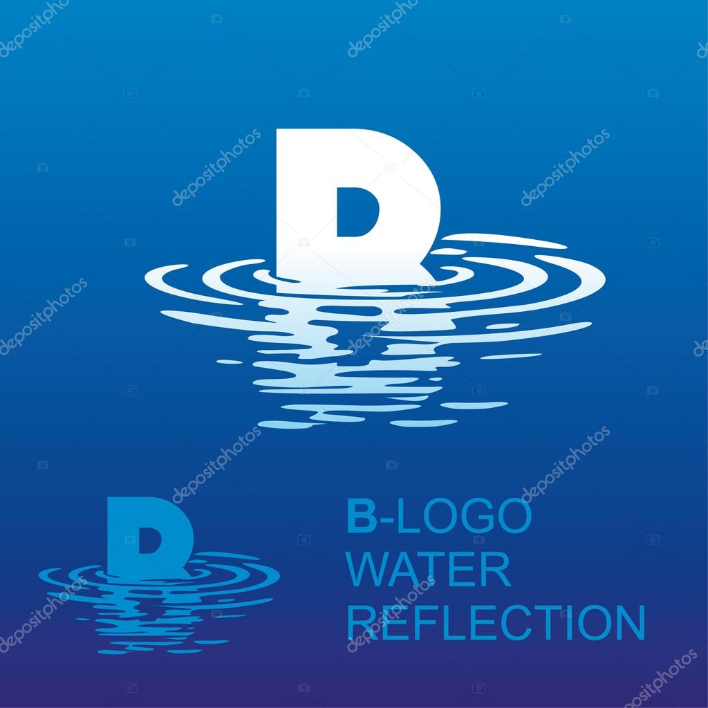 Template B brand name companies. Corporate style for the letter B: logo, background. Creative logo letter in the reflection in the waterTemplate B-brand-name companies. Corporate style for the letter B: logo, background. Creative logo letter in the r