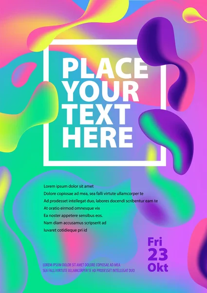 Çok renkli tasarlamak vektör holografik 3d kapak. Resimler ve nesneler bir dergi, ambalaj, afiş, billboard, reklam, kapak, broşür, kolaj, katalog, sunum için arka plan. Modern sanat vektör çizim.