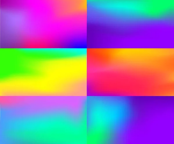 3d renkli dalga arka plan kümesi. Dinamik etkisi. Soyut, yaratıcı, degrade çok renkli arka plan bulanık. Web siteleri, sunumlar, kapakları, kataloglar için. Modern desen.