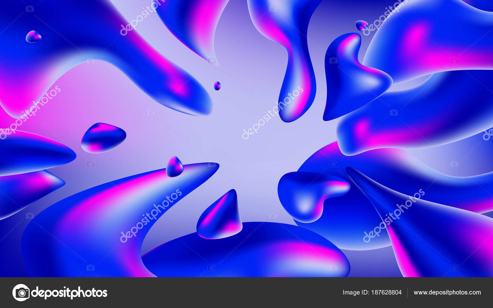 Background Liquid Background Colorful Abstract Holographic 3D