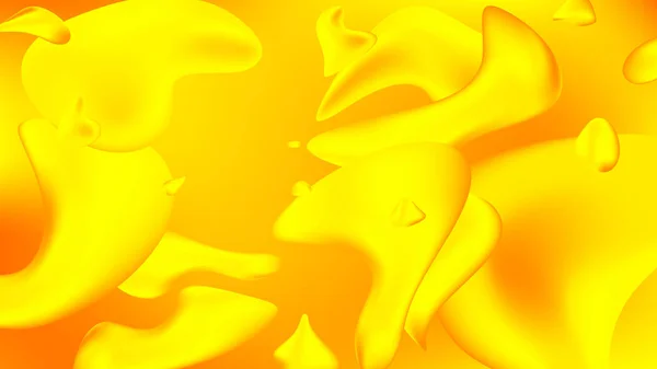 Líquido. Gradiente olográfico abstracto colorido del fondo 3D para la tela, empaquetado, cartel, cartelera, cubierta, fondo de pantalla, presentación. Un líquido que fluye, un flujo de agua. Ilustración de trama . — Foto de Stock