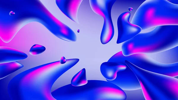 Arka plan sıvı. Arka plan renkli soyut holografik 3d degrade web, ambalaj, afiş, Billboard, kapak, duvar kağıdı, sunu. Su akan bir sıvı, akışının. Raster illüstrasyon.