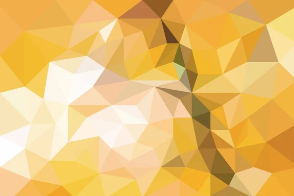 Geometric yellow low poly background — Stock Photo, Image