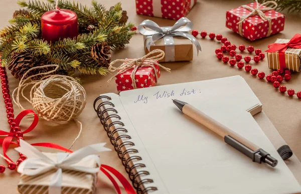 wish list among presents