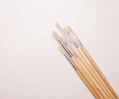 Beyaz arka planda brushers