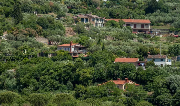 güzel manzara Strugnano Slovenya