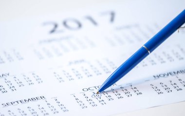 takvimdeki kalem işaretleri