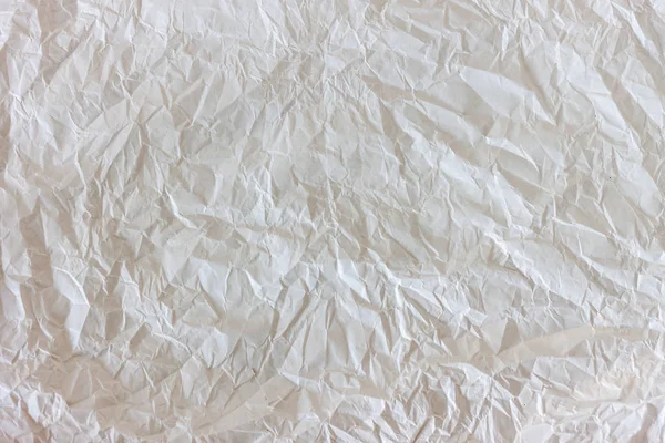 Zmačkaná textura bílého papíru — Stock fotografie