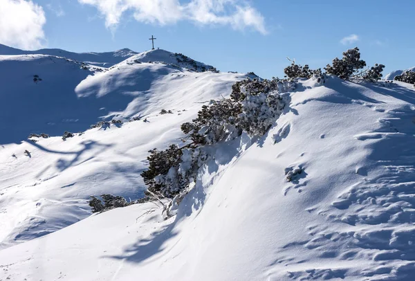 Winterberge Sloweniens schöne Landschaft — Stockfoto