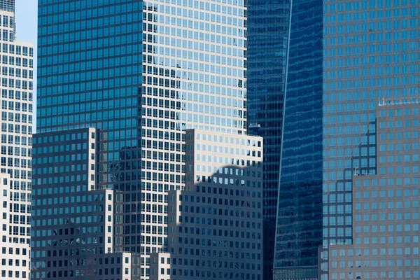 New York skyscrapers glass and concrete buildings — Stock Photo, Image