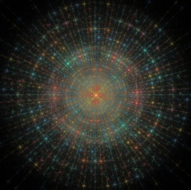 soyut fraktal desen siyah arka plan üzerine