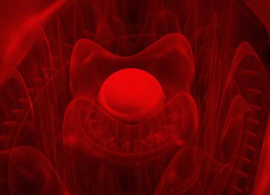 soyut fraktal desen siyah arka plan üzerine