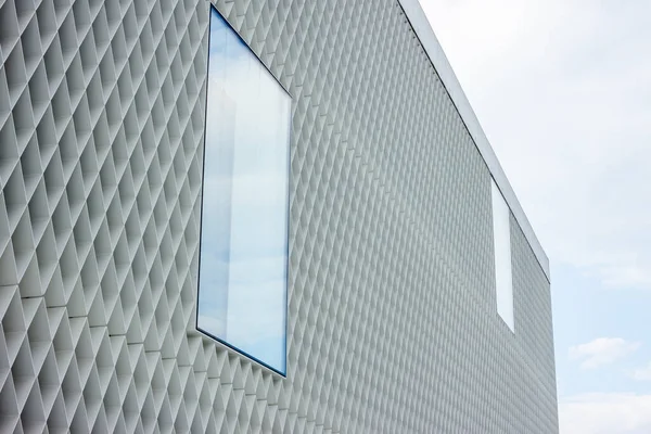 Edificios modernos fachadas exteriores texturas blancas —  Fotos de Stock