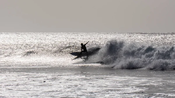 Surfen Tarrafal Insel Santiago Cabo Verde Kap — Stockfoto